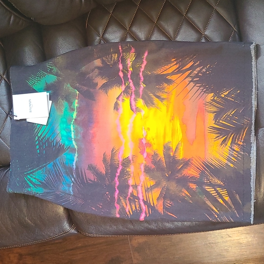 Balmain Denim Skirt Size 2